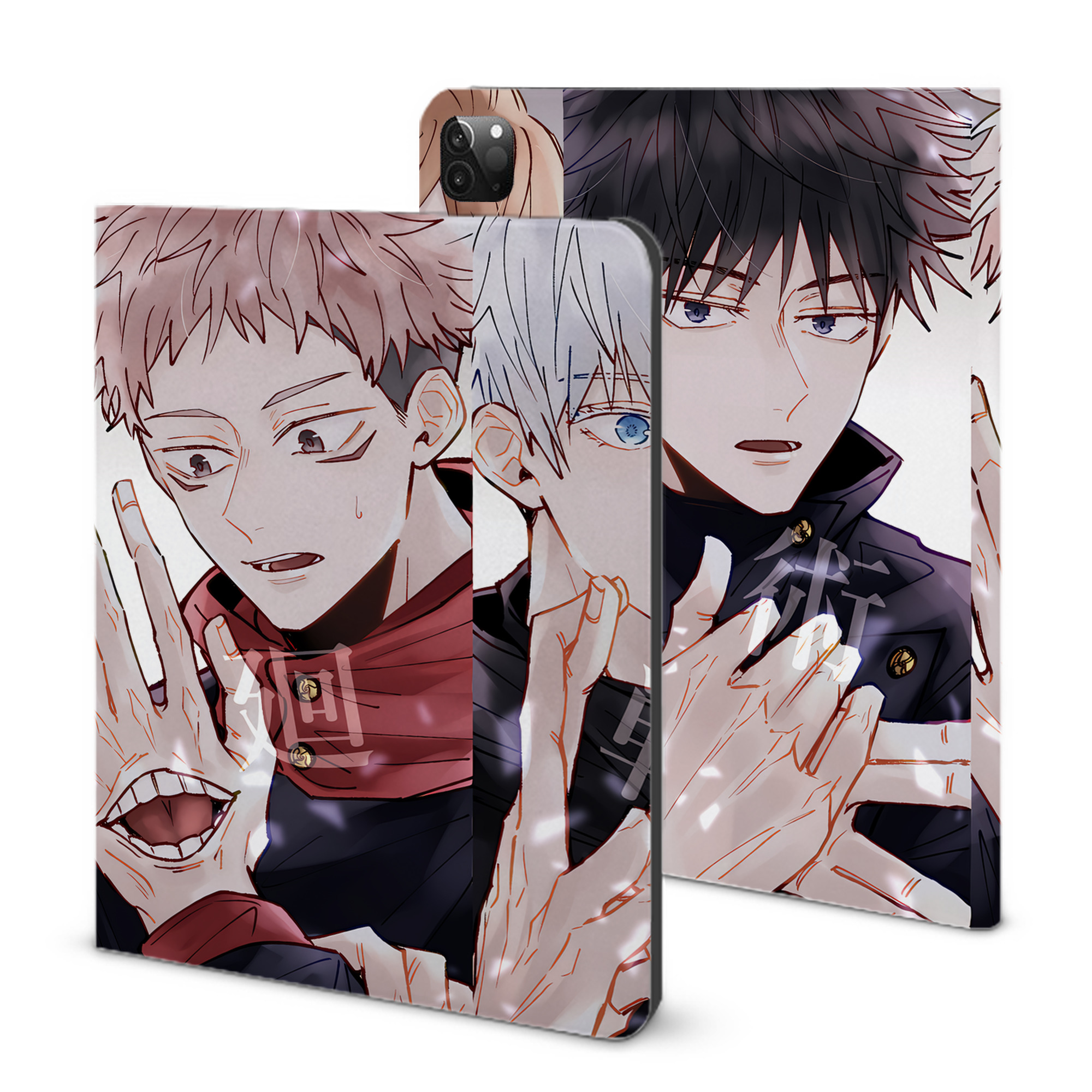 （画像用） 呪術廻戦 Jujutsu Kaisen IPadケース ペンホルダー付き ブックスタイルデザイン